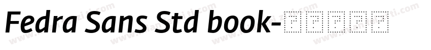 Fedra Sans Std book字体转换
